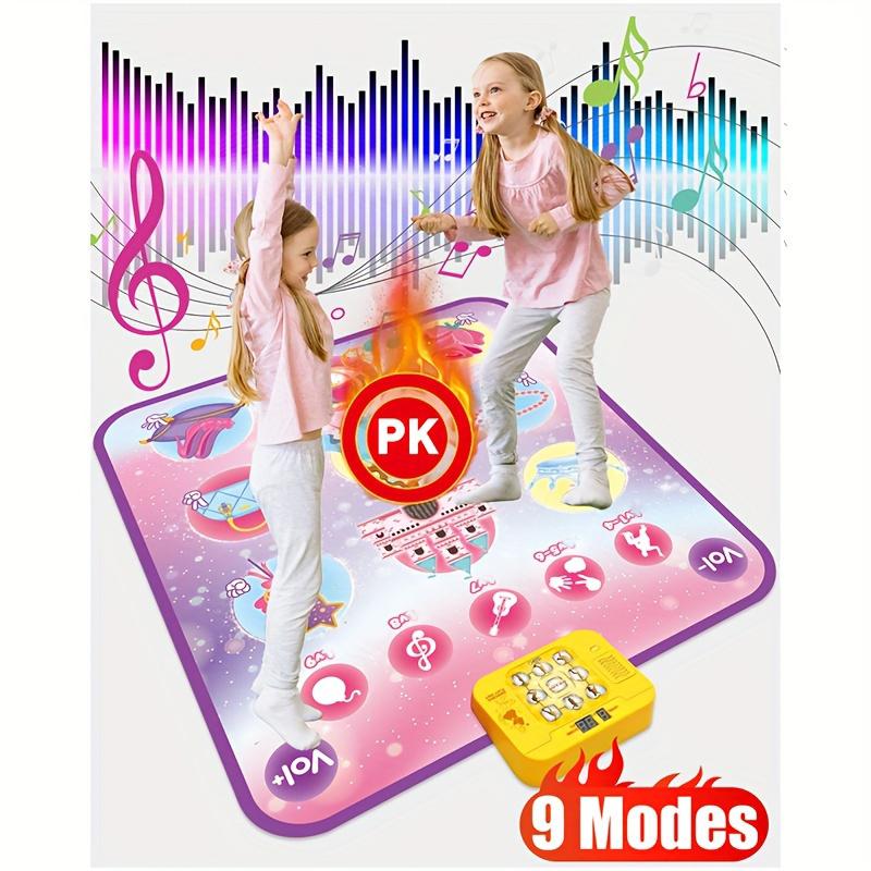 Dance Mixer Rhythm Step Dance mat - Children's Dance Games Toys Gift Girls Boys - Dance mat with LED lights, adjustable volume, built-in music