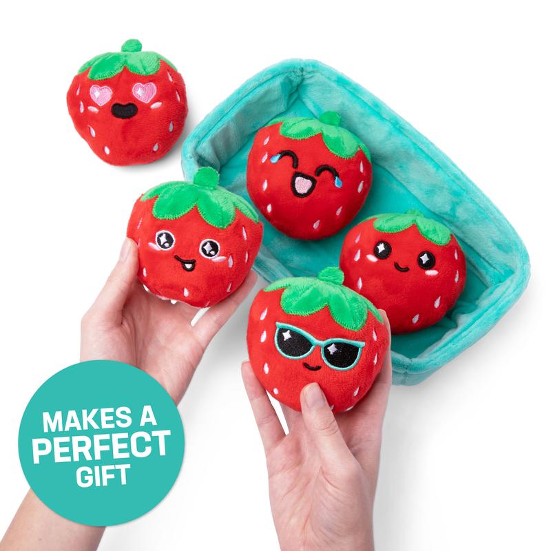 Emotional Support Strawberries - Cuddly Plush Comfort Food