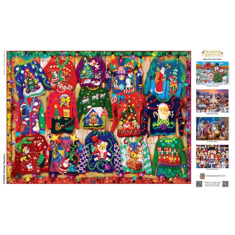 MasterPieces - Season's Greetings - Holiday Sweaters 1000 Piece Jigsaw Puzzle