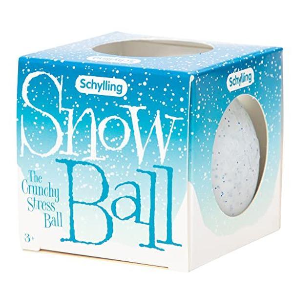 Schylling NeeDoh Snow Ball Crunch - Sensory Fidget Toy - Satisfying Snow-Like Crunch - Ages 3 to Adult (Pack of 1)