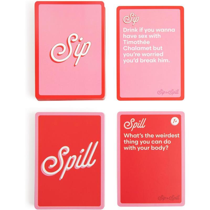 Sip or Spill   The Girl's Night Party Game, Ultimate Bachelorette Party Games, Bachelorette Party Favors by Relatable