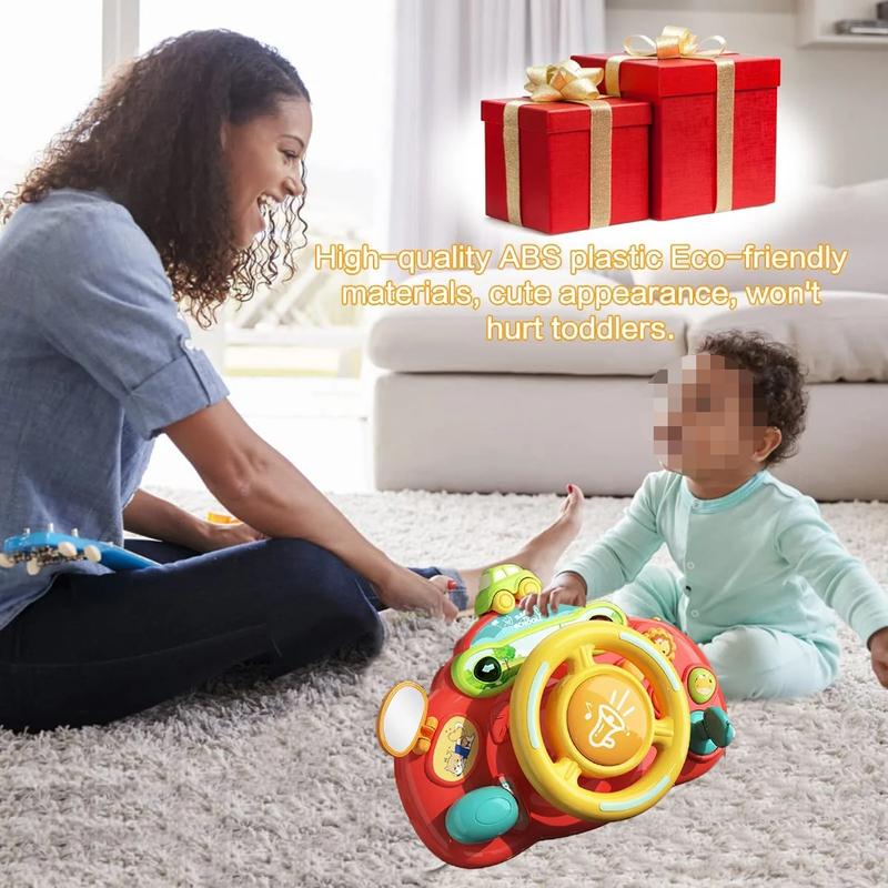 Musical Steering Wheel Toy for Kids, Sensory Toys for Boys Girls, Learning Educational Toys for Christmas & Birthday Gifts