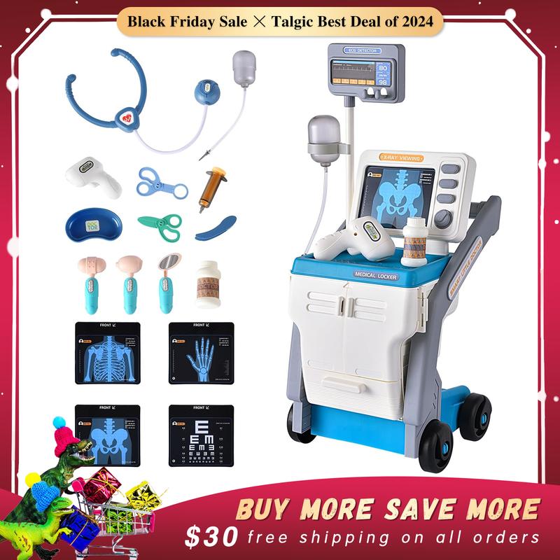 [Live only] Talent Mini Medical cart for toddler and kids pretend play toys, doctor playset