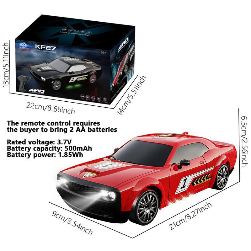 1:20 Remote Control Drift Car, 4WD High Speed Racing Car, Electric & Remote Control Toys for Kids, Birthday Gift for Boys & Girls