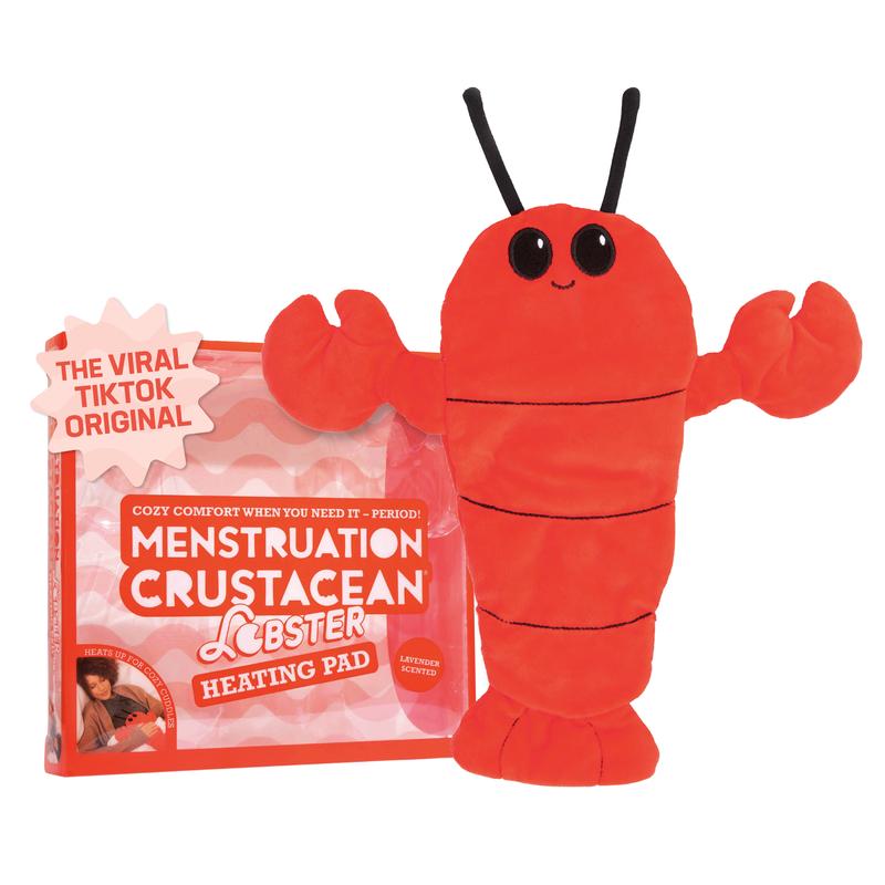 Menstruation Crustacean Lobster Plush Stuffed Toys  Lavender Scented Heating Pad For Period Cramps & Muscle Pain Gentle Gift