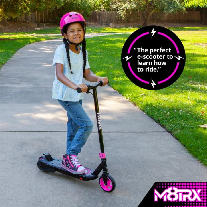 12V Electric Scooter for Kids Ages 6-12, Powered E-Scooter with Speeds of 8 MPH