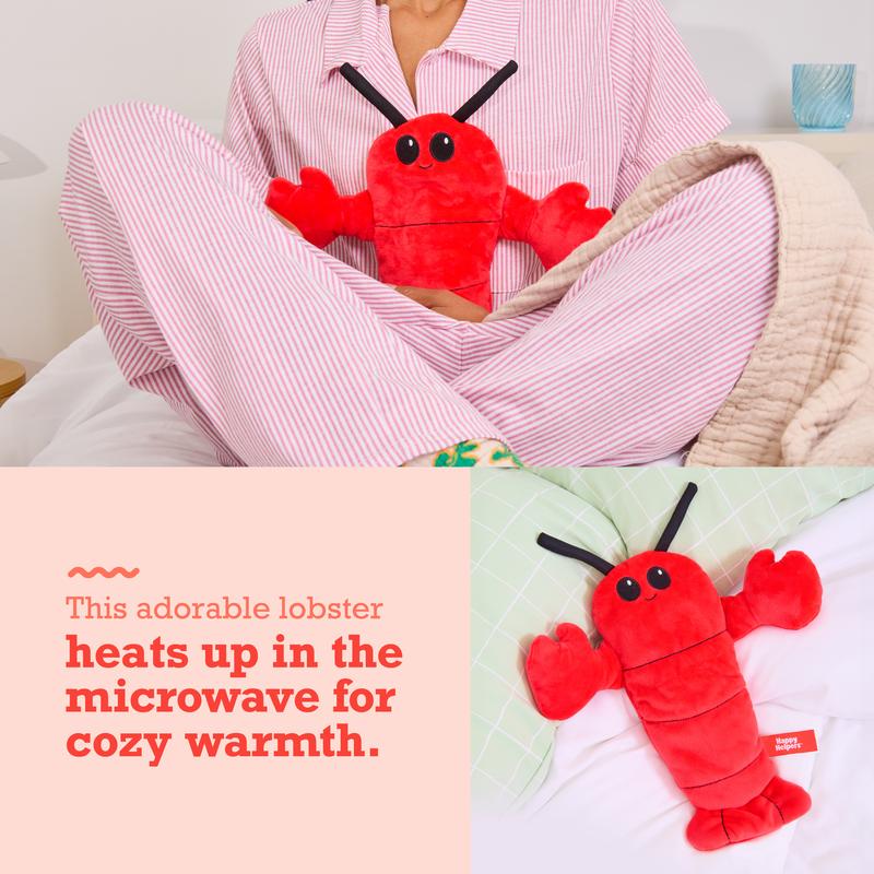 Menstruation Crustacean Lobster Plush Stuffed Toys  Lavender Scented Heating Pad For Period Cramps & Muscle Pain Gentle Gift