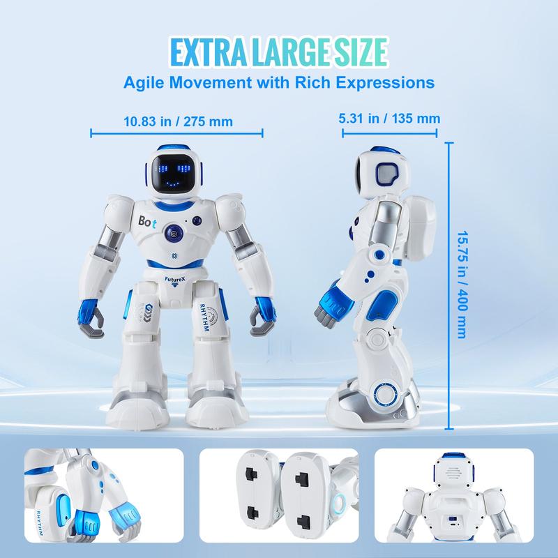 VEVOR RC Robot Toy Talking Dancing Touch Voice APP Remote Control Programmable