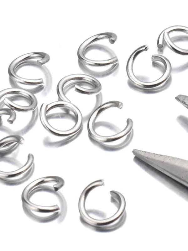 Stainless Steel Open Jump Ring for Jewelry Making (200pcs), Simple DIY Jewelry Accessories for Women & Girls, DIY Jewelry Making Supplies