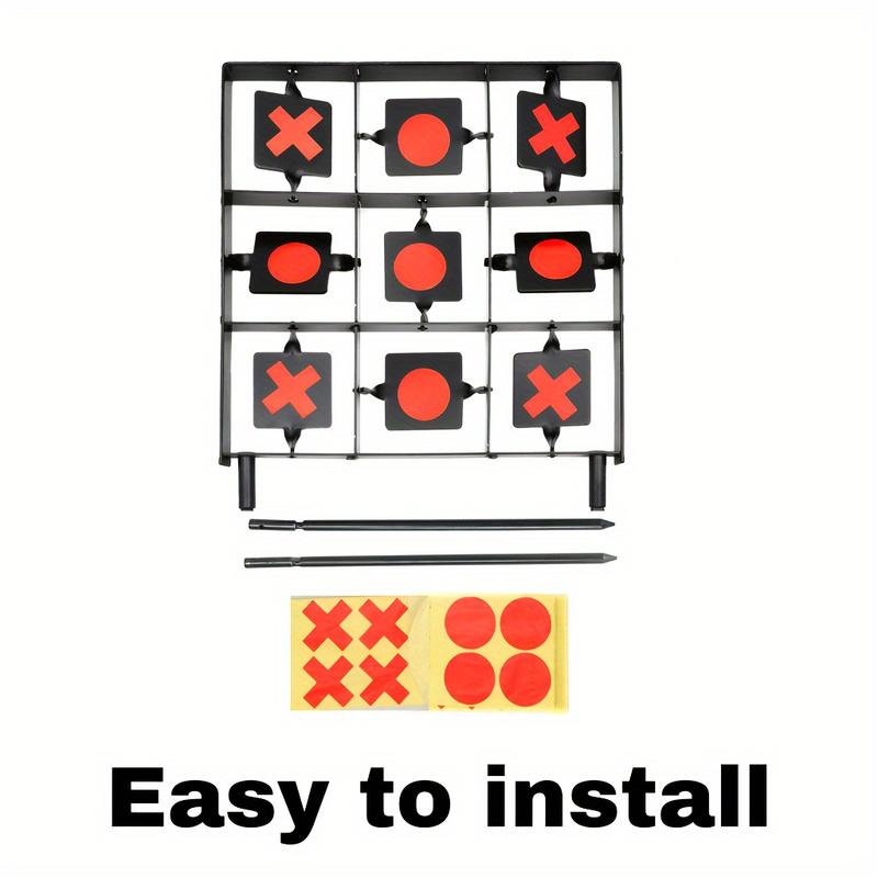 Interactive Shooting Training Game with 9-Square Grid Target and Accessories