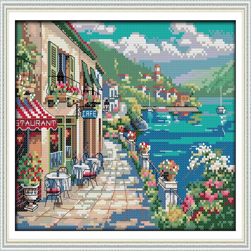 Howie's Needlepoint Cross Stitch Kits, 11CT & 14CT Pre-Printed Pattern Needlepoint Kits, Full Range of Stamped Starter Kit