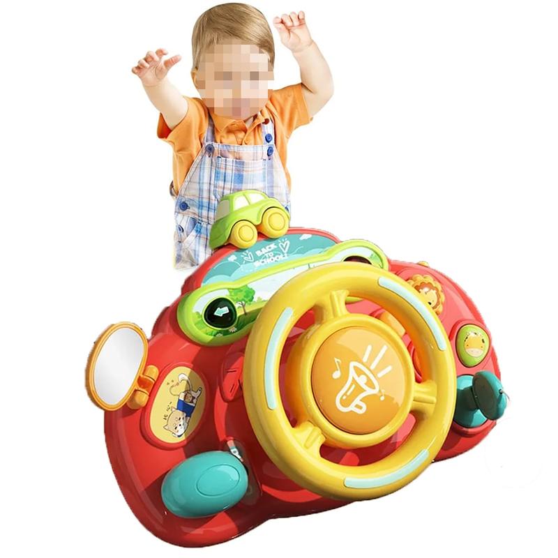 Musical Steering Wheel Toy for Kids, Sensory Toys for Boys Girls, Learning Educational Toys for Christmas & Birthday Gifts