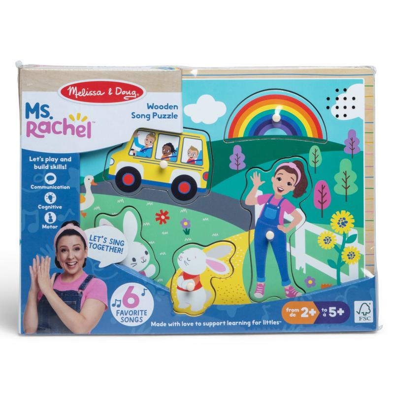 Puzzle, 6-Piece with Full Songs, Toddler Toys for Boys and Girls Ages 2-5+ Years - FSC Certified