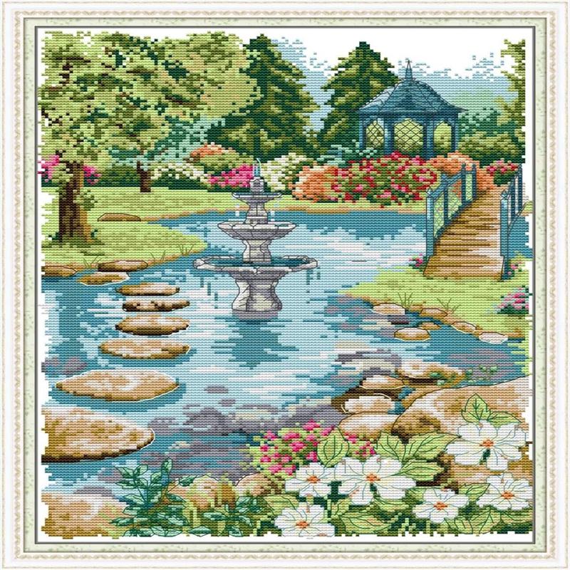 Howie's Needlepoint Cross Stitch Kits, 11CT & 14CT Pre-Printed Pattern Needlepoint Kits, Full Range of Stamped Starter Kit