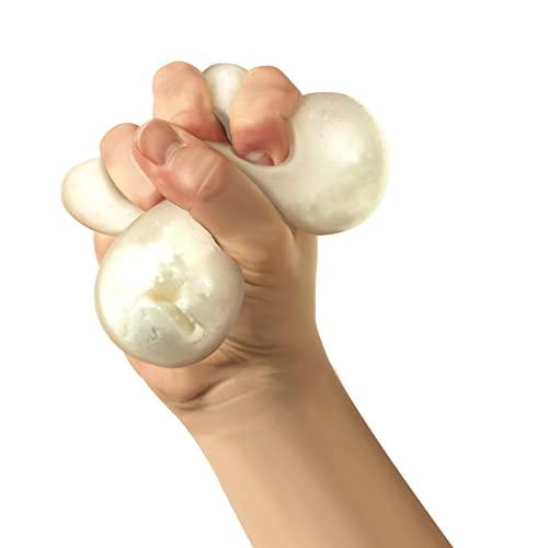 Schylling NeeDoh Snow Ball Crunch - Sensory Fidget Toy - Satisfying Snow-Like Crunch - Ages 3 to Adult (Pack of 1)