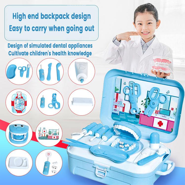 Doctor Kit for Toddlers 3-5, Pretend Dentist Play Set, Kids Doctor Playset, Toys for Age 2-4, Medical Kit Toy for Boys Girls 3 4 5 6