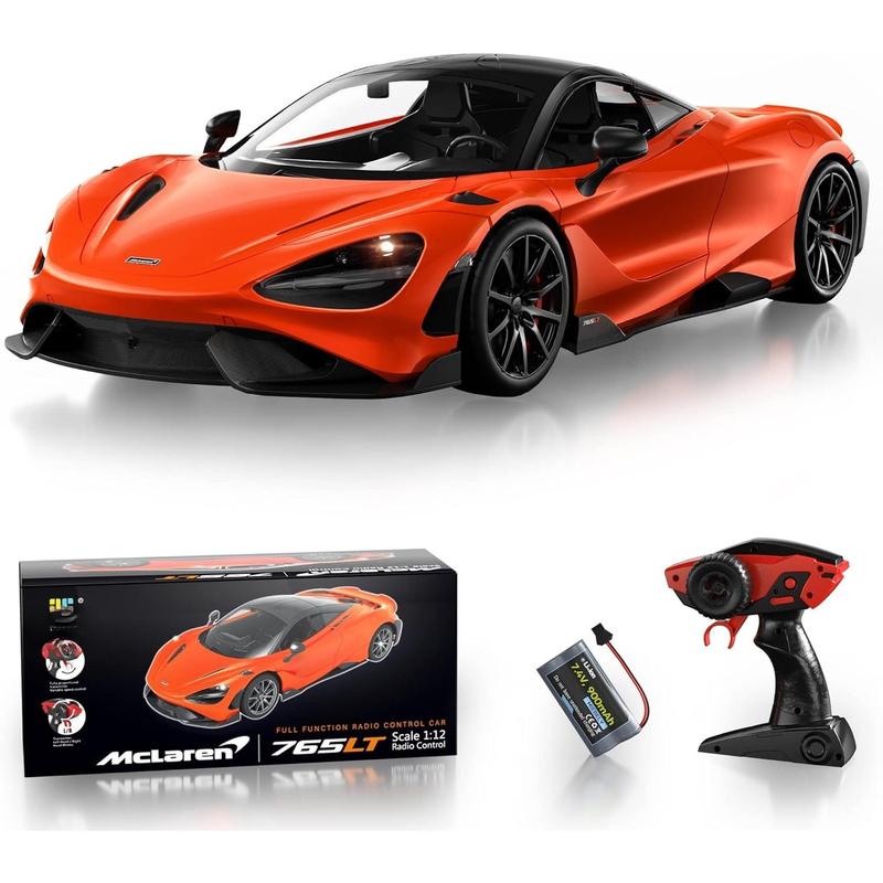 Remote Control Car, McLaren Rc Cars Officially Licensed 1 12 Scale 7.4V 900mAh Toy Car with 12km h Fast Model Car Headlight for Adults Kids Boys Age 6-12 Year Birthday Ideas Gift Orange