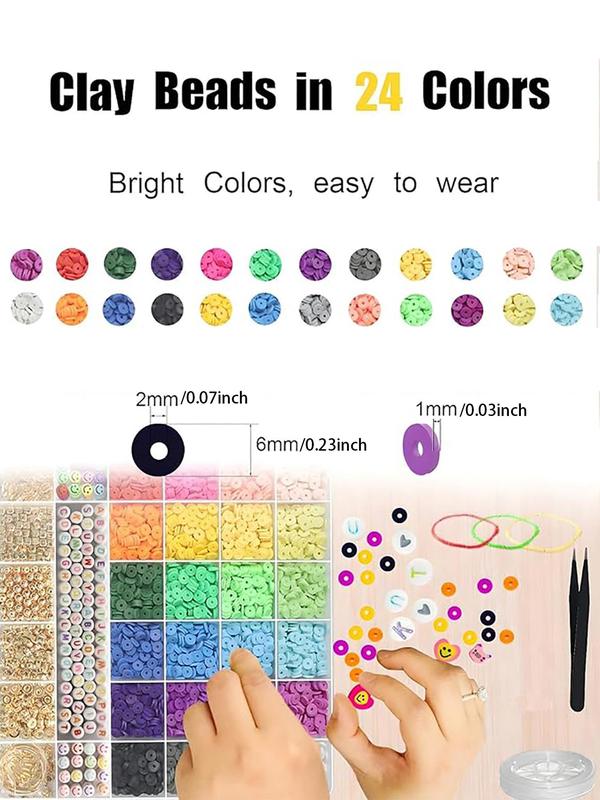 24 Color Beaded Kit, DIY Beaded Kit for Bracelet Making, DIY Jewelry Making Supplies for Women & Teenager