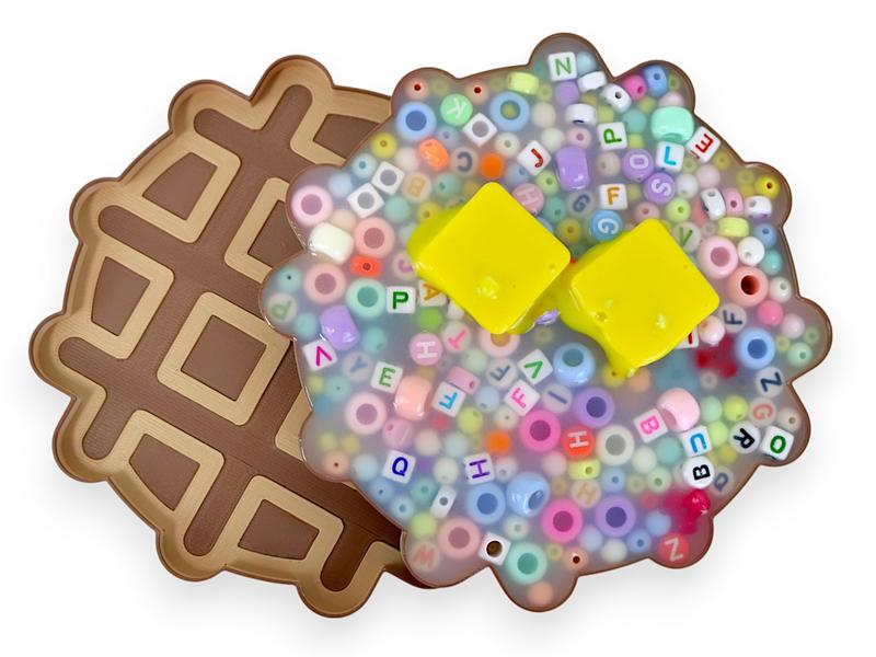 Waffle Picky Pad and Tray- Satisfy Your Urge to Pick, Pop and Peel Stress-Free!