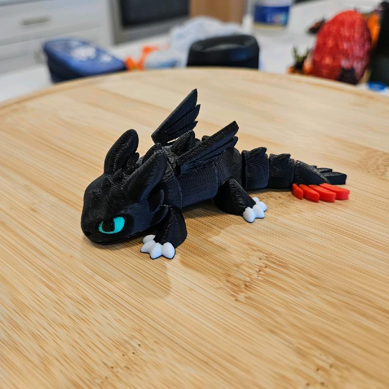 Toothless Articulating Dragon Collectible Figurine