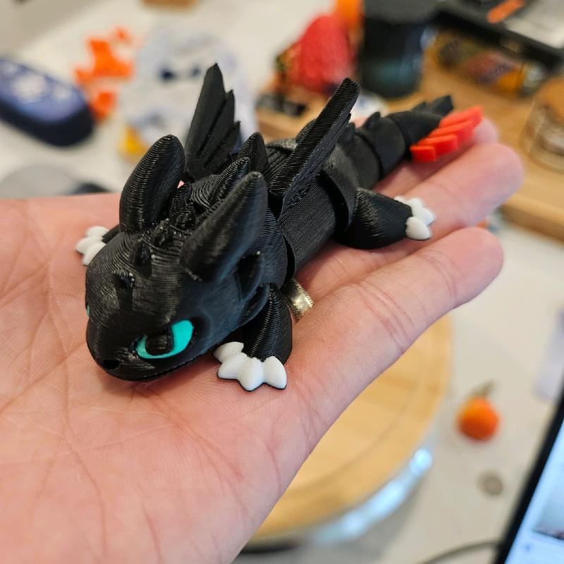 Toothless Articulating Dragon Collectible Figurine