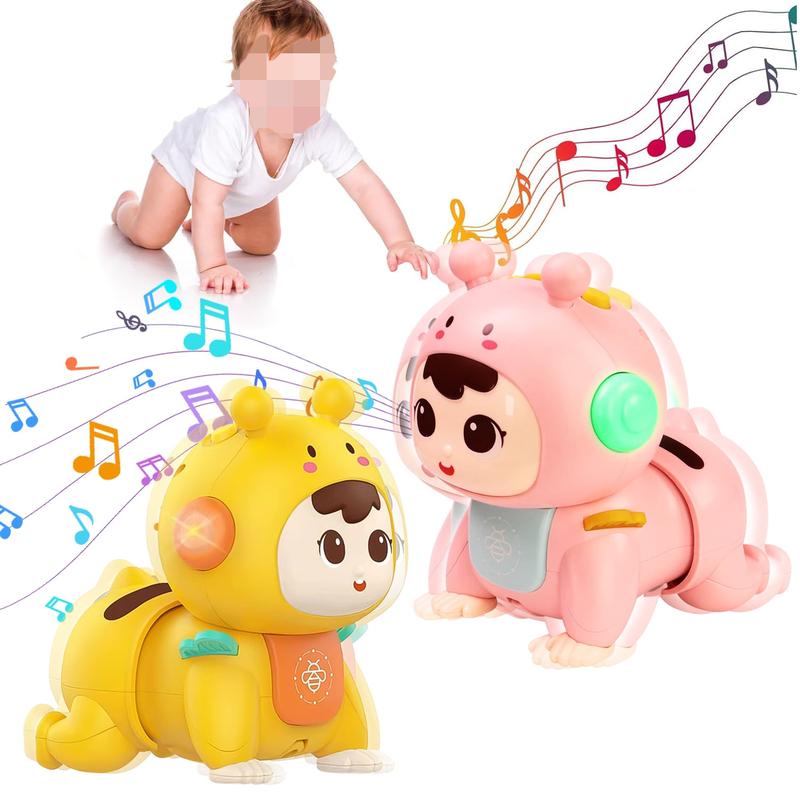 Crawling Musical Toys Learn Crawl Walk, Tummy Play Time Toys Boys Girls Christmas Gifts