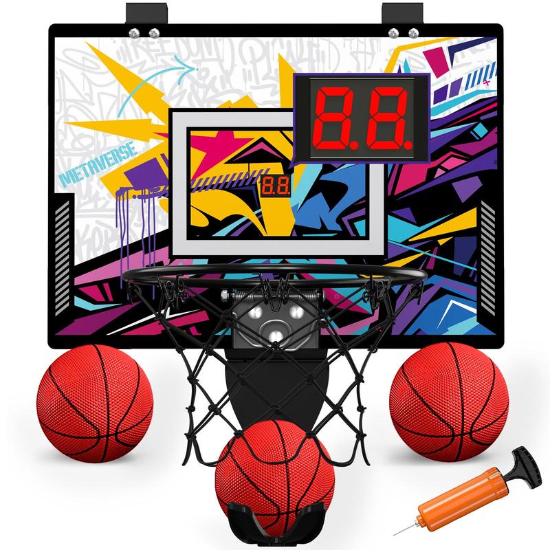 Foldable Basketball Hoop Toy, 1 Set Indoor Basketball Toy with Scoreboard, Basketball Game Toy, Parent-child Sports Toy, Gift for Boys & Girls