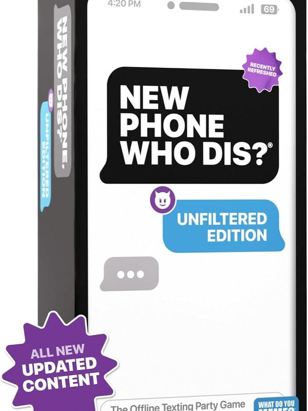 Hot Sale!!!! [best seller] Christmas deal -New Phone, Who Dis? - The Text Message Party Game for Adults, Christmas gift.