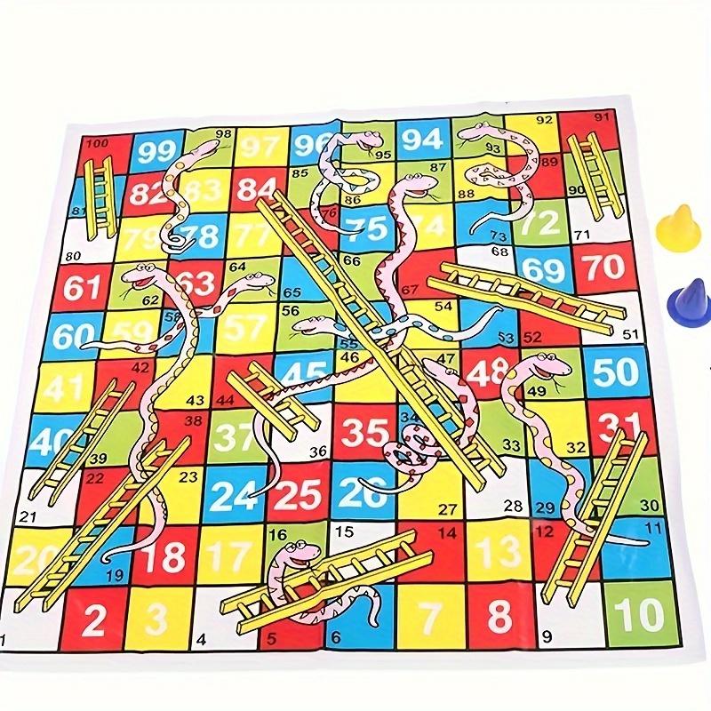 Snakes And Ladders Family Board Game - Ideal For Understanding And Strategy Skills, Perfect Birthday Gift