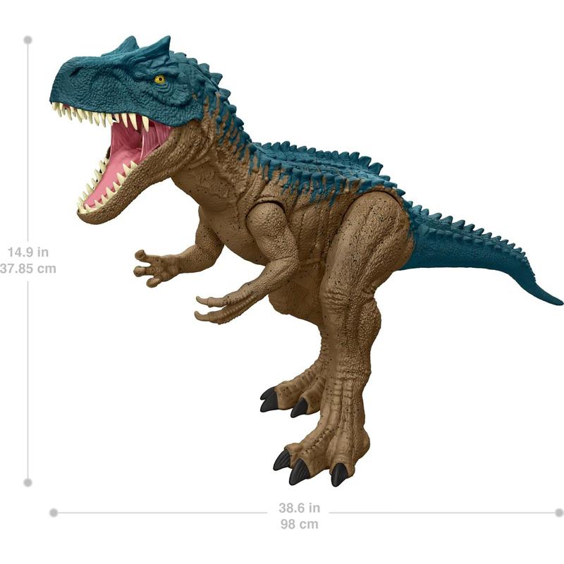 Jurassic World Super Colossal Dinosaur Action Figure, Large Allosaurus Dino Toy with Eating Feature, 3+ Feet Long