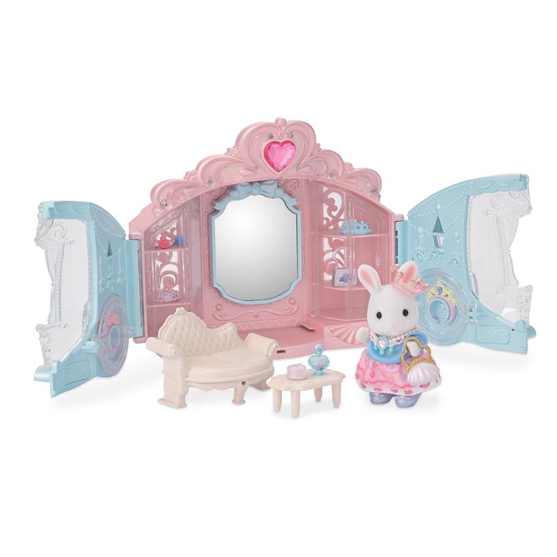 Calico Critters Style & Sparkle Dressing Room, Dollhouse Playset with Figure and Accessories