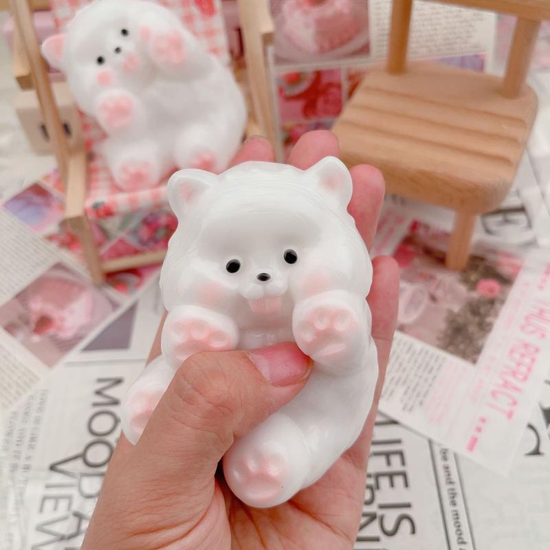 2025 New Puppy Squishy Tongue-out Puppies Cute taba Squishy Soft& Sticky Squezze toys Stress Relief Toy