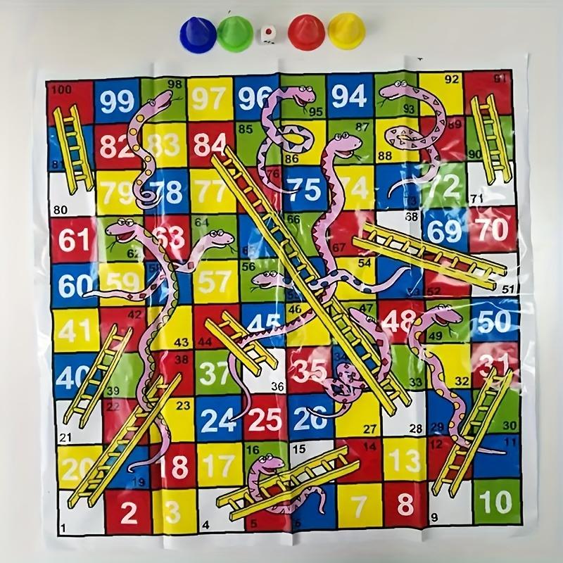 Snakes And Ladders Family Board Game - Ideal For Understanding And Strategy Skills, Perfect Birthday Gift