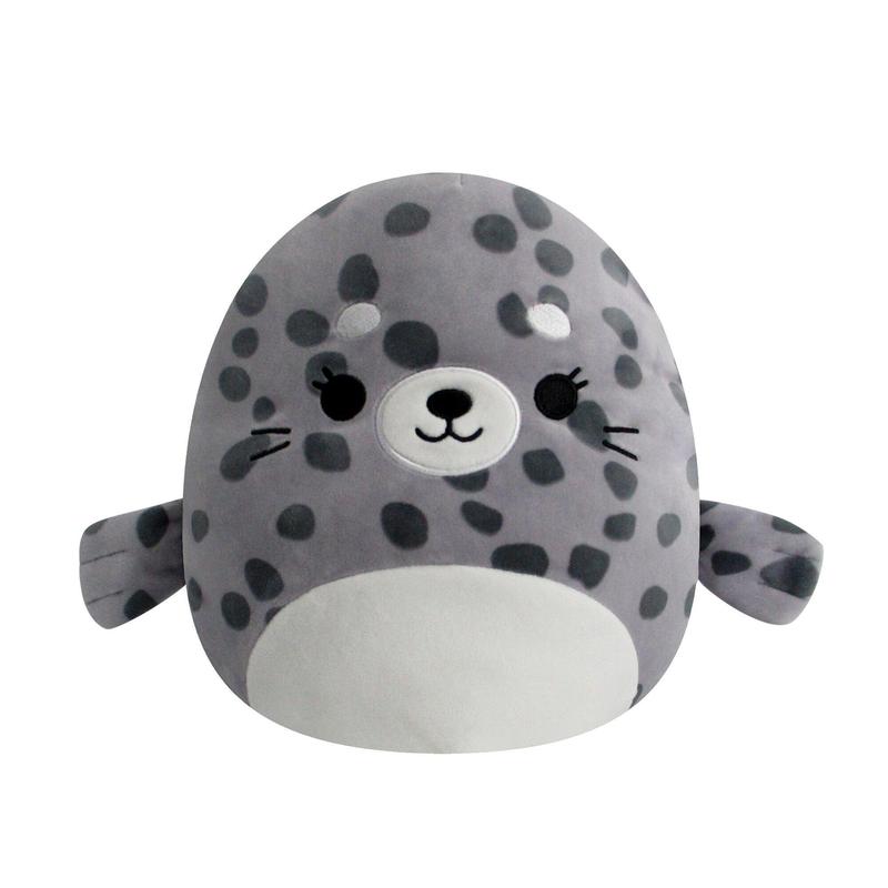 Squishmallows Original FlipAMallows, 12-Inch Odile Grey Seal and Cole Teal Turtle, Collectible Plush Toy, Ultrasoft, High-quality,