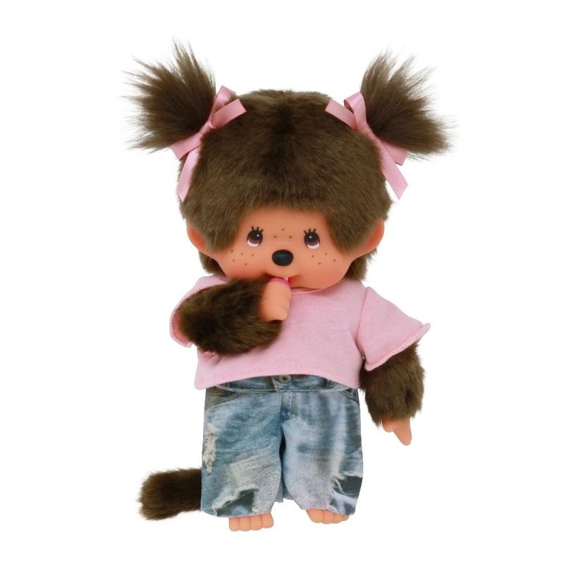 Sekiguchi Monchhichi Girl Street Fashion Plush Doll - Pink