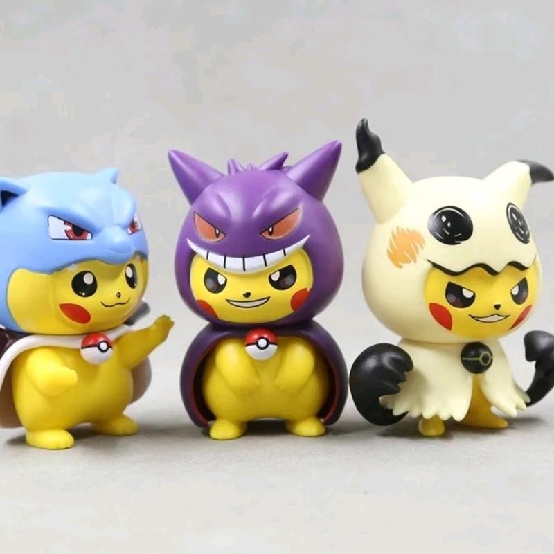 Pokemon Pikachu Cosplay Figures 3.5 Inch Vinyl