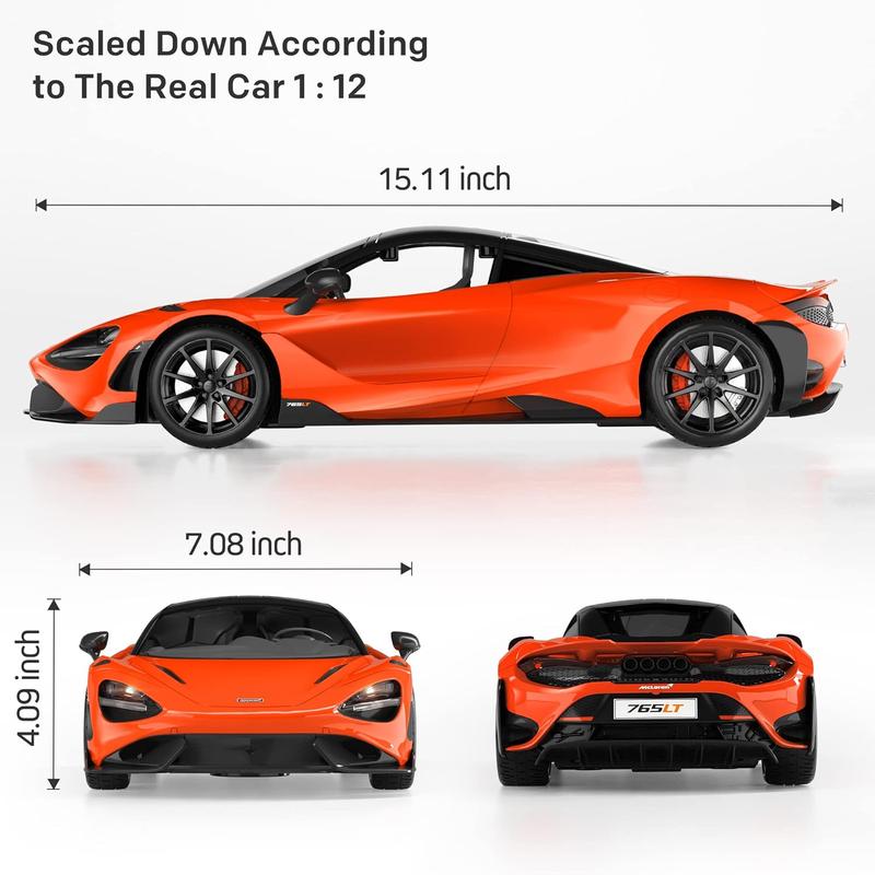 Remote Control Car, McLaren Rc Cars Officially Licensed 1 12 Scale 7.4V 900mAh Toy Car with 12km h Fast Model Car Headlight for Adults Kids Boys Age 6-12 Year Birthday Ideas Gift Orange