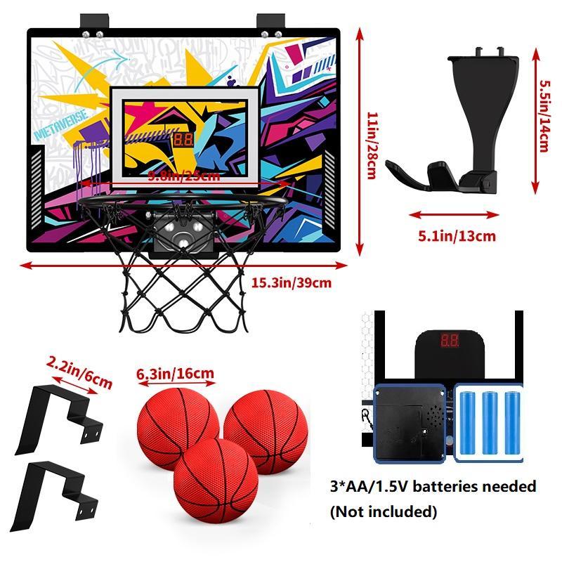 Foldable Basketball Hoop Toy, 1 Set Indoor Basketball Toy with Scoreboard, Basketball Game Toy, Parent-child Sports Toy, Gift for Boys & Girls