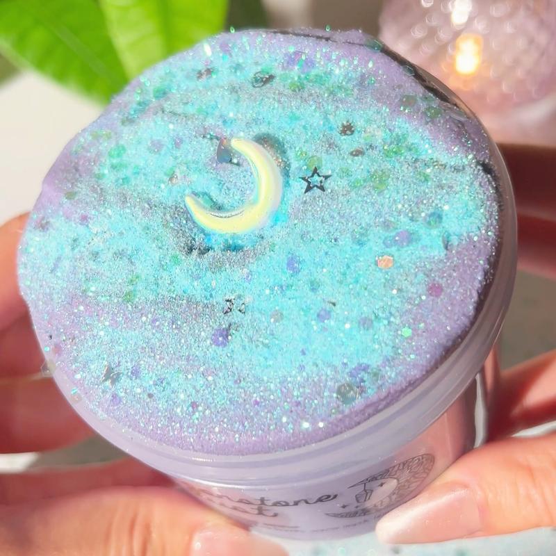 Moonstone Dust • Pumice Sand Slime • Slime for the Best ASMR • Purple + Blue Slime • Green Tea + Lemongrass Scented Slime • Slime Gift