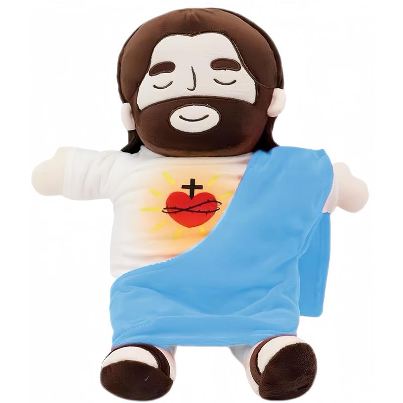 The Breathing Jesus doll-Soothing music helps you sleep-The jesus doll  can accompany you through the darkness-The best gift for kids