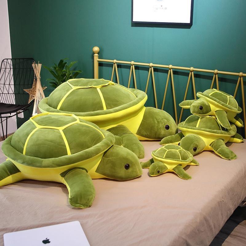 Lovely turtle plush toy soft rubber animal room decoration birthday gift