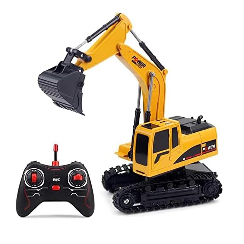 Remote Control Excavator,Toy Digger RC Remote Control Digger Excavator Toys,Engineering Sand Digger Construction Vehicle Toy Gift for Kids