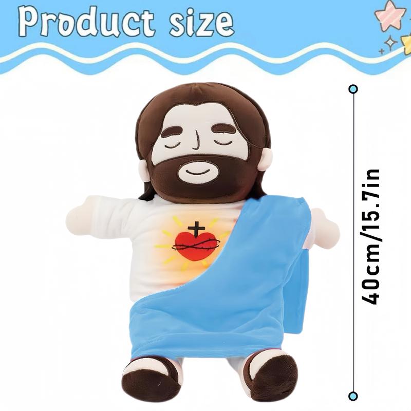 The Breathing Jesus doll-Soothing music helps you sleep-The jesus doll  can accompany you through the darkness-The best gift for kids