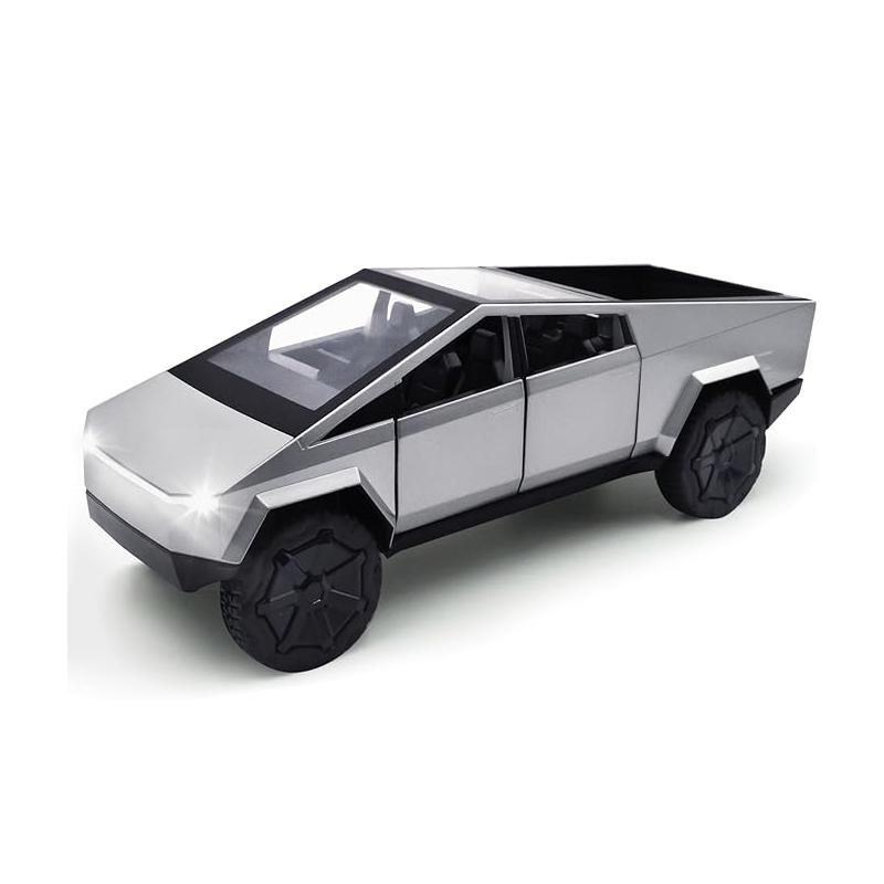 Experience the Excitement of the Tesla Cybertruck 1:32 Scale Toy Car: Vibrant Lights and Music Bring Imagination to Life for Kids! tesla cybertruck