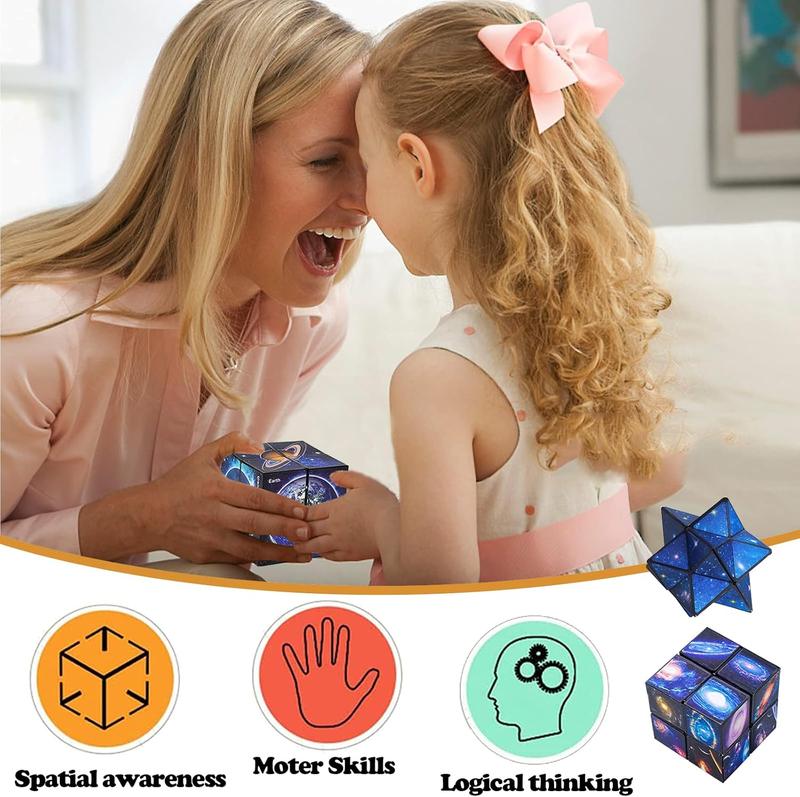 Toys for Boys Age 8-12 Gifts for 9 10 11 12 Year Old Boy Girls, Infinity Cube Fidget Toy for Kids Ages 8-10 Star Cubes for Boys Girl Toys 10-12 Years Old Birthday Presents Gift Ideas