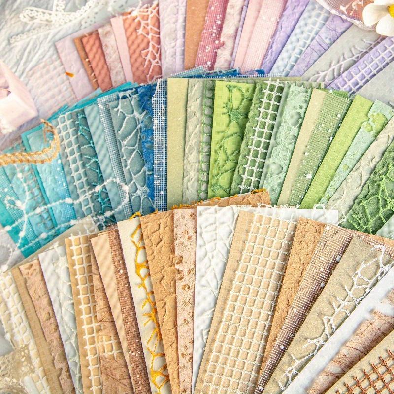 Mixed Material Paper Pack, 16pcs pack Vintage Lace Material Paper, DIY Scrapbooking & Journal Making Supplies for Home School Office