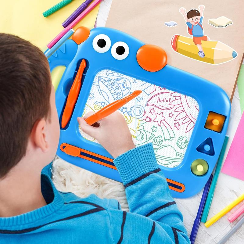 Magnetic Drawing Board for Toddler Boys, Toys for 1 2 3 Year Old Boy, Mess Free Doodle Board Pad, Kids Magna Writing Board, Educational Toys for Toddlers 1-3, Etch Sketch Birthday Xmas Gifts for Boy