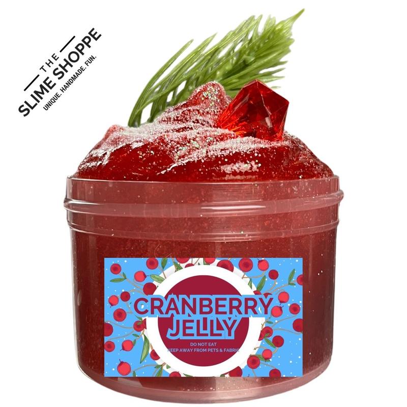 Jelly | Cranberry Citrus Scented | Christmas Stocking Stuffer | Party Kit 6oz Slime