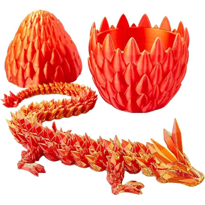 Dragon egg, 3D printed articulated dragon, dragon egg with dragon inside, dragon toy, 3D printed dragon egg toy, suitable for boys and girls toys gifts