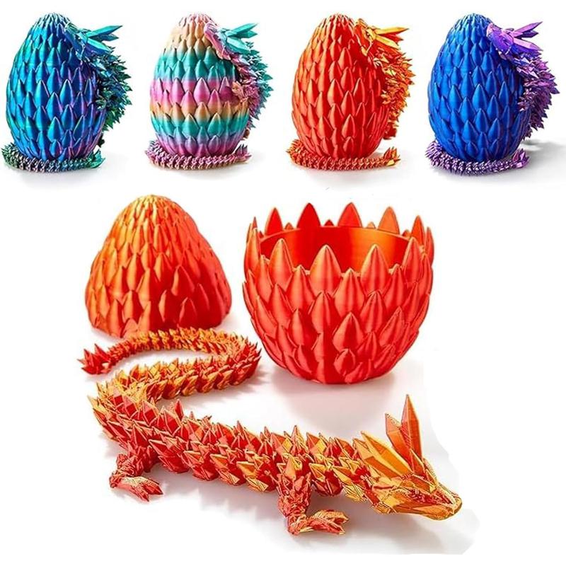 Dragon egg, 3D printed articulated dragon, dragon egg with dragon inside, dragon toy, 3D printed dragon egg toy, suitable for boys and girls toys gifts